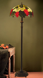 18 inches red grape tiffany floor lamp SRT1802F