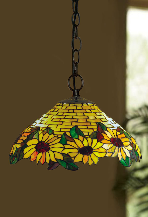 22 inches sunflower tiffany ceiling lamp SRT2203