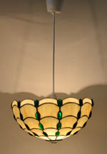 14 inches white tiffany ceiling lamp CL14001