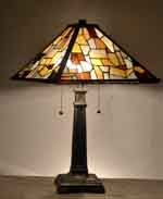 17 inches square tiffany table lamp MLC17001
