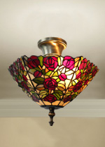 14 inches rose flower tiffany ceiling lamp CL14005