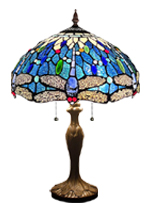 16 inches blue dragonfly tiffany table lamp NTC006